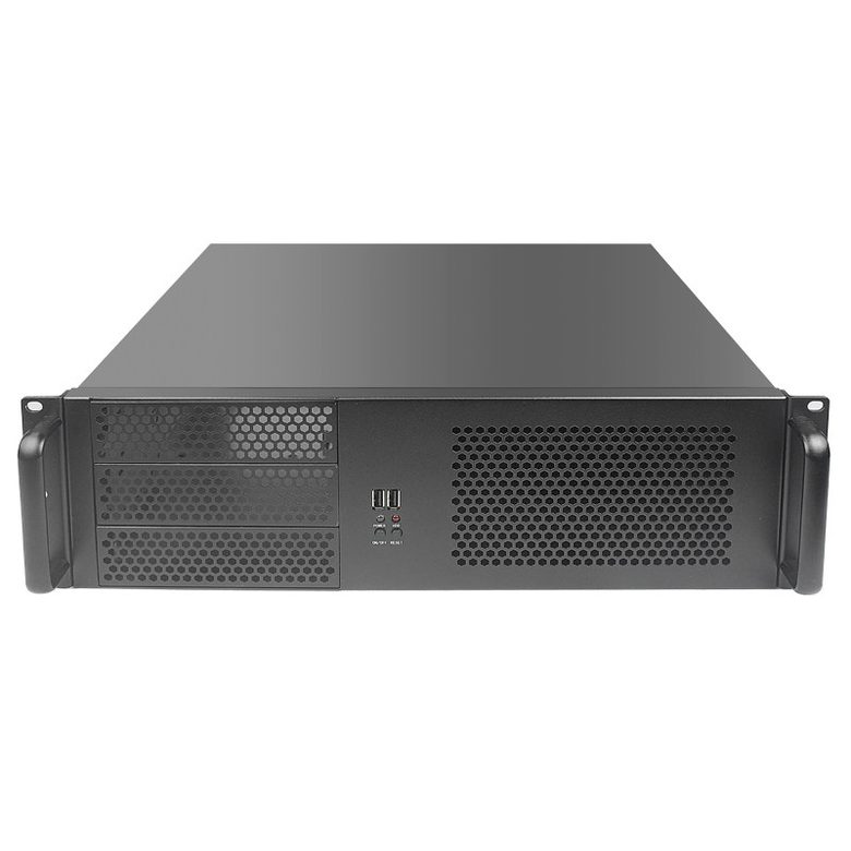 2U工业机箱35CM短工控3个硬盘ATX电源MATX主板4槽